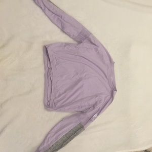 Pink Cropped Shirt with Mesh Sleeves.